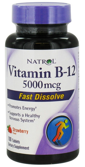 NATROL: Vitamin B-12 5000 mcg Fast Dissolve 100 tab