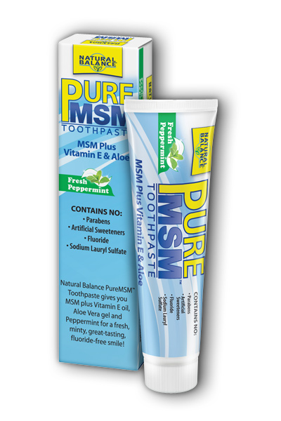 Natural Balance: PureMSM Toothpaste 3 oz