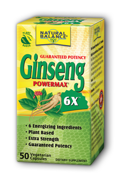 Natural Balance: Ginseng Power Max 6X 50ct