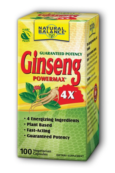 Natural Balance: Ginseng 4X PowerMax 100 capsules