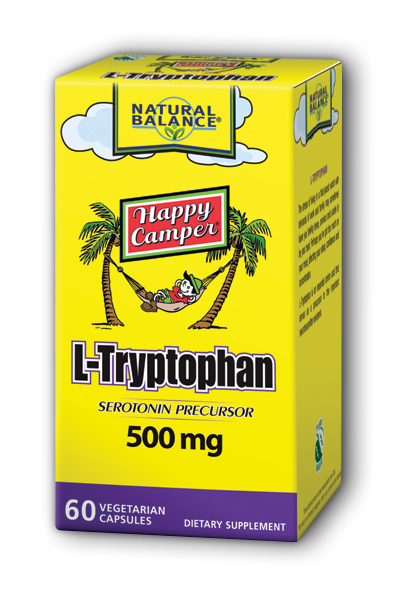 L-Tryptophan 500mg 60 Vegetarian Capsules from Natural Balance