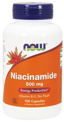 NOW: NIACINAMIDE 500mg  100 CAPS 1