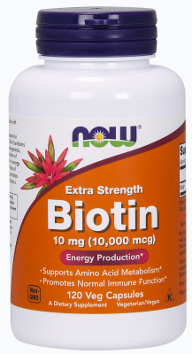 NOW: biotin 10000mg 120 Vcaps