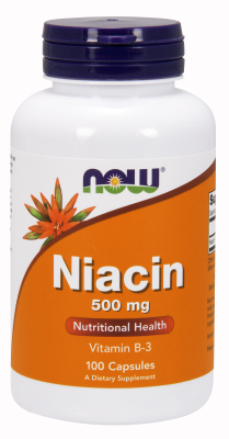 Niacin 500mg, 100 Capsules