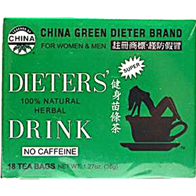 UNCLE LEE'S TEA: Dieters Tea China Green 18 bag