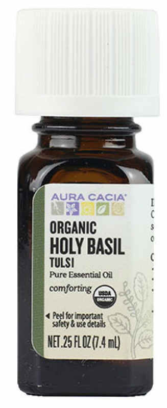 AURA CACIA: Holy Basil Cert. Org. 0.25 oz