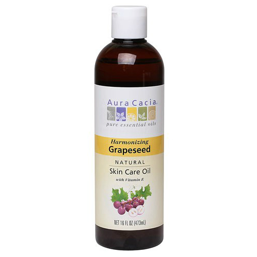 Pure Skin Care Oil Grapeseed w/Natural Vit E 16 oz from AURA CACIA