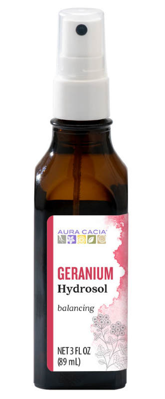 AURA CACIA: Geranium Hydrosol 3 ounce