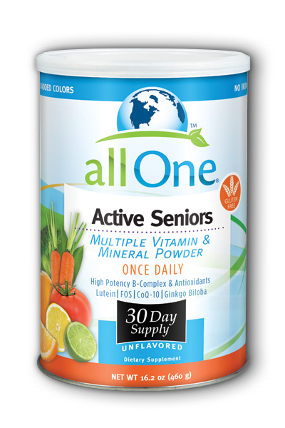 ALL-ONE (NUTRI-TECH): Active Seniors Formula 30 Day Supply 15.9 oz