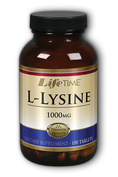 Life Time: L-Lysine 1000mg 100 Tablets