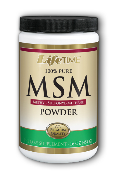 Life Time: MSM 100 Pure Unflv 2500mg 16 oz Pwd