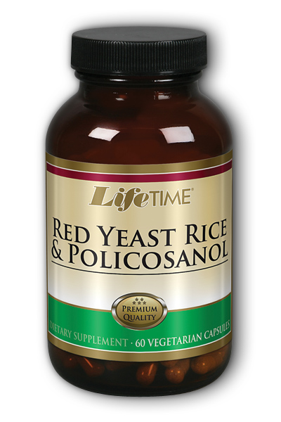 Red Yeast Rice With Policos 1200mg 25mg 60 ct Vcp from Life Time