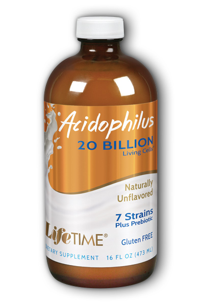 Life Time: Acidophilus With FOS Natural 16 oz Liq