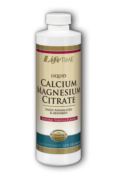 Life Time: Calcium Magnesium Citrate Van 12 oz Liq