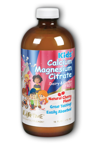 Life Time: Calcium Magnesium Zinc Kid's Cherry 16 oz Liq