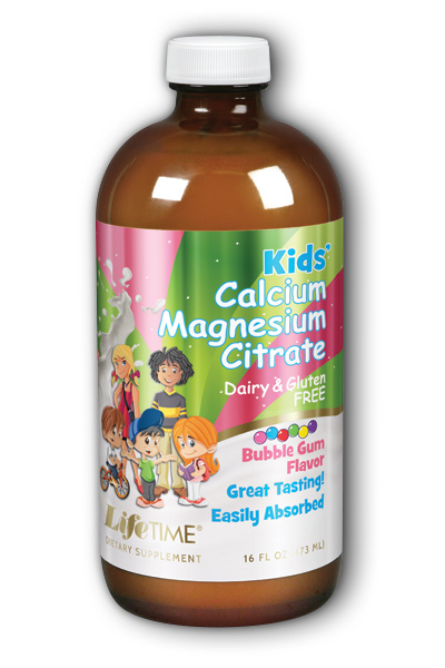 Life Time: Calcium Magnesium Zinc Kid's Bubble Gum 16 oz Liq