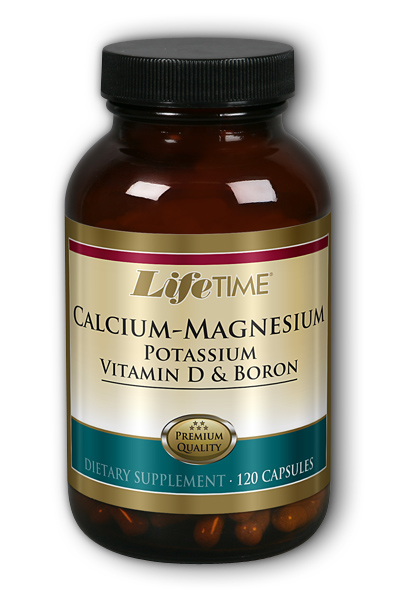 Life Time: Calcium Magnesium Potassium With Vit D and Boron 120 Cap