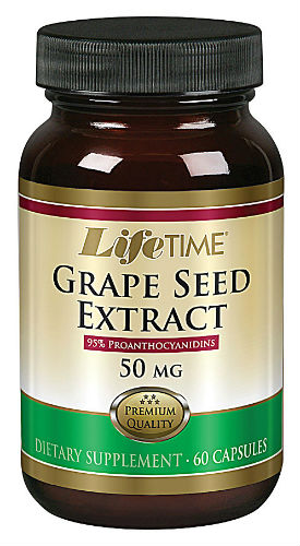 Life Time: Grape Seed 50mg 60 Plus 60 Capsules