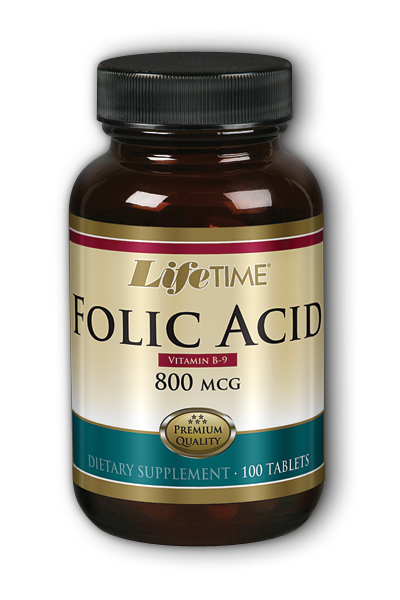 Life Time: Folic Acid 800mcg 100 Tablets