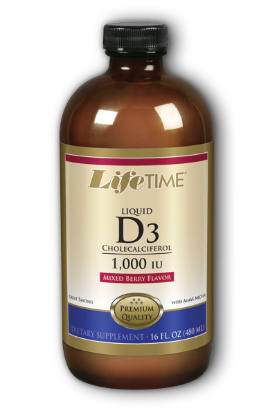 Life Time: D-3 Mixed Berry 1000iu 16 oz Liq