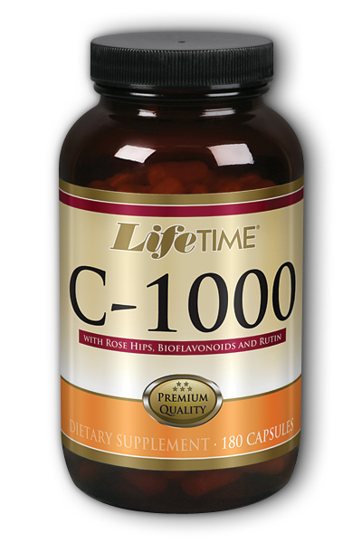 Life Time: C With Rose Hips and Bioflavonoids 1000mg 180 Cap