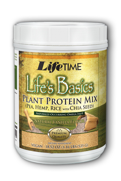 Life Time: Life's Basics Plant Protein Vanilla 1.2 lbs Powder