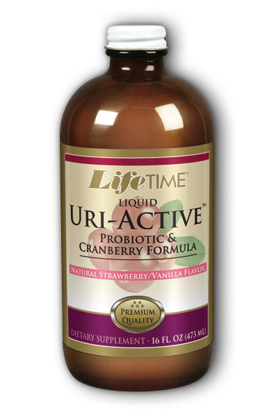 LifeTime: Uri-Active Probiotic And Cranberry Strawberry 16 oz