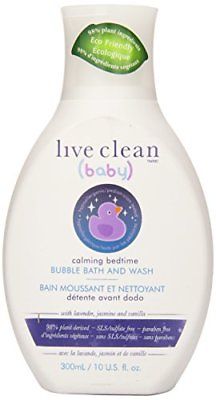 LIVE CLEAN: Calming Bedtime Bubble Bath and Wash (Baby) 10 oz