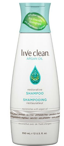 LIVE CLEAN: Exotic Nectar Argan Oil Restorative Shampoo 12 oz