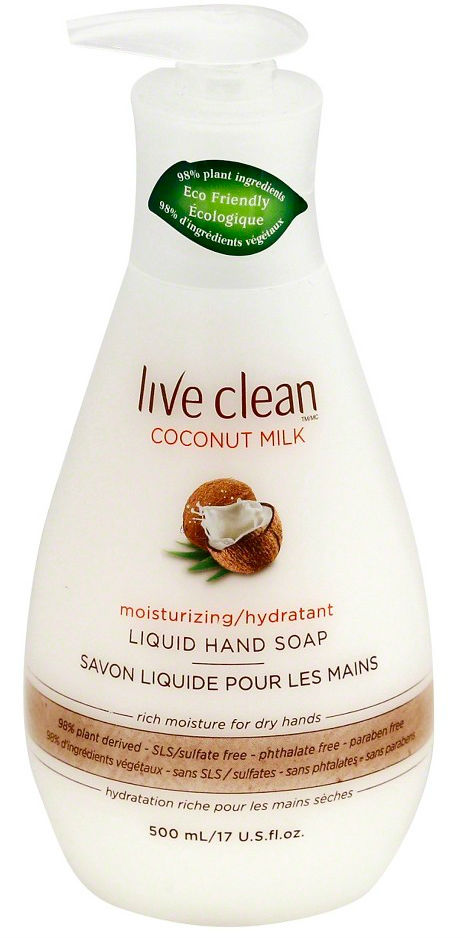 LIVE CLEAN: Coconut Milk Liquid Hand Soap 17 oz
