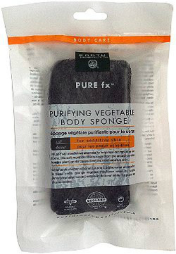 EARTH THERAPEUTICS: Vegetable Body Sponge Charcoal 1 ct