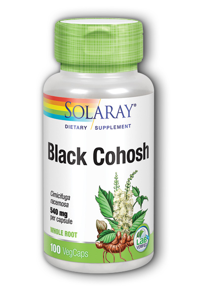 Solaray: Black Cohosh 100ct 540mg