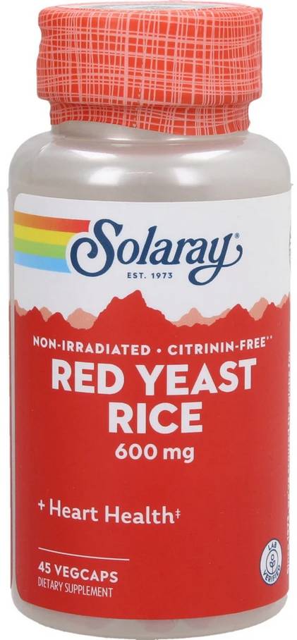 Solaray: Red Yeast Rice 45ct 600mg