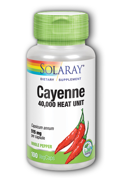Solaray: Cayenne 100ct 515mg
