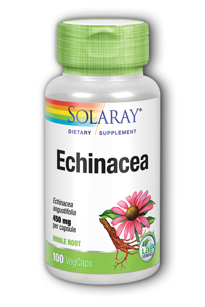 Solaray: Echinacea angustifolia Root 100ct 450mg