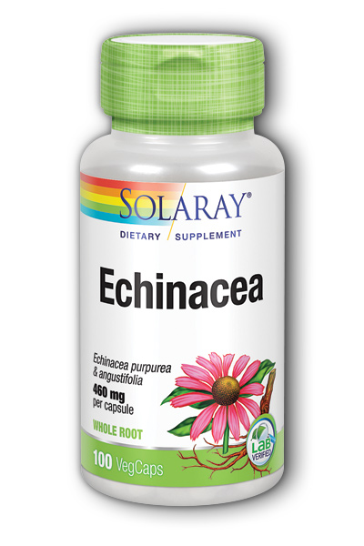 Solaray: Echinacea purpurea, angustifolia 100ct 460mg
