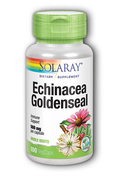 Echinacea Root with Goldenseal Root 100ct 500mg from Solaray