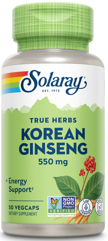 Solaray: Korean Ginseng Root 50ct 550mg