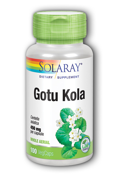 Solaray: Gotu Kola 100ct 450mg