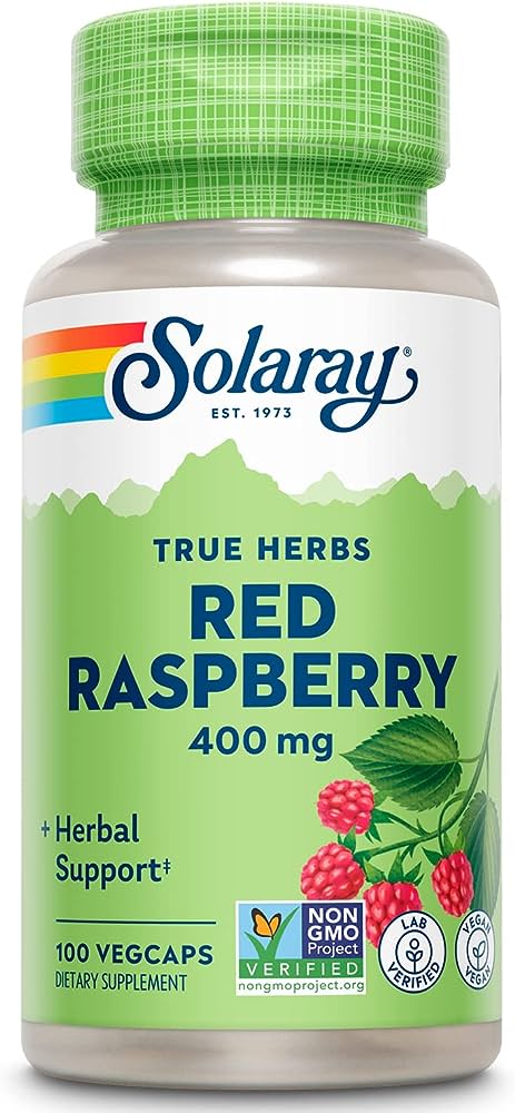 Solaray: Red Raspberry Leaves 100ct 400mg