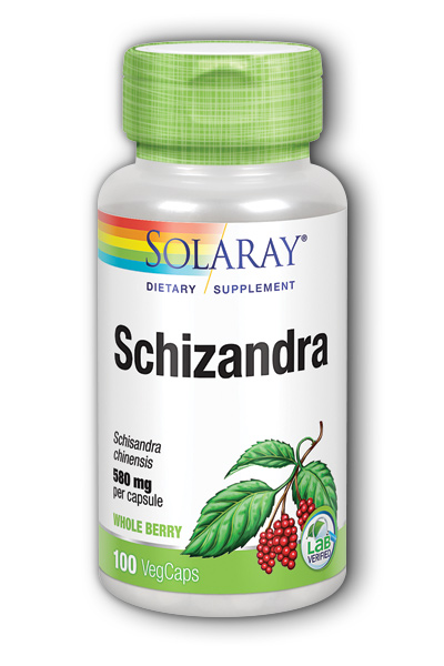 Schizandra Berries 100ct 580mg from Solaray