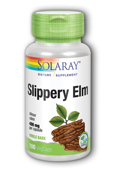 Solaray: Slippery Elm Bark 100ct 400mg