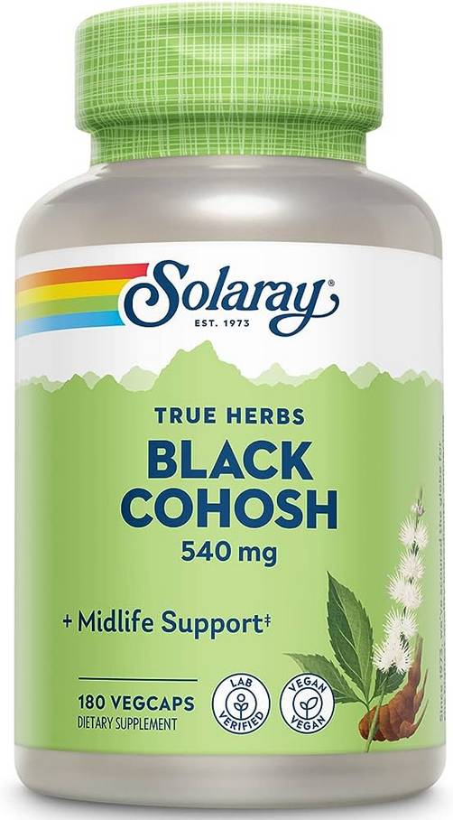 Solaray: Black Cohosh 180ct 540mg