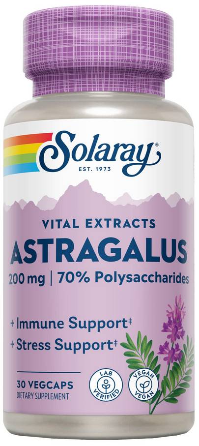 Solaray: Astragalus Extract 30ct 200mg