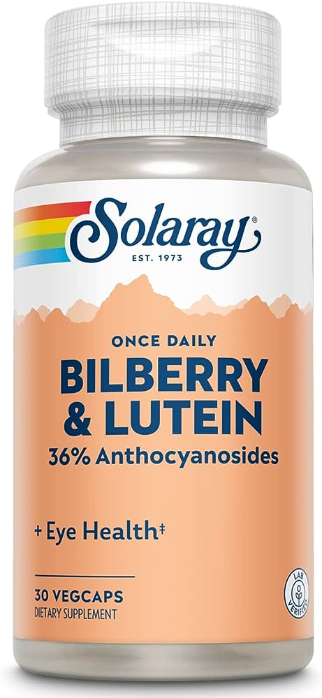 Solaray: One Daily Bilberry & Lutein 30ct 160mg
