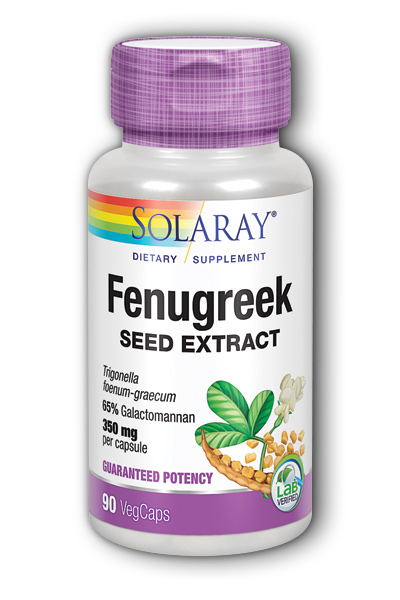 Solaray: Guaranteed Potency Fenugreek Extract 90ct 350mg