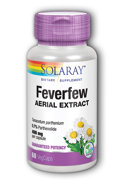 Solaray: Feverfew Leaves 60ct 350mg