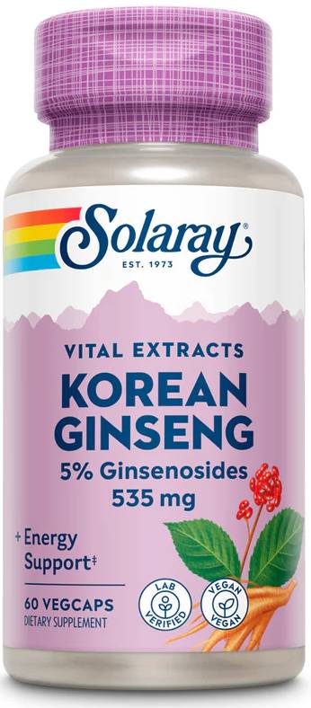 Solaray: Korean Ginseng Root Extract 60ct 535mg