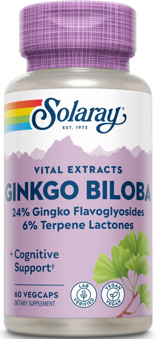 Solaray: Ginkgo Biloba Extract 60ct 60mg
