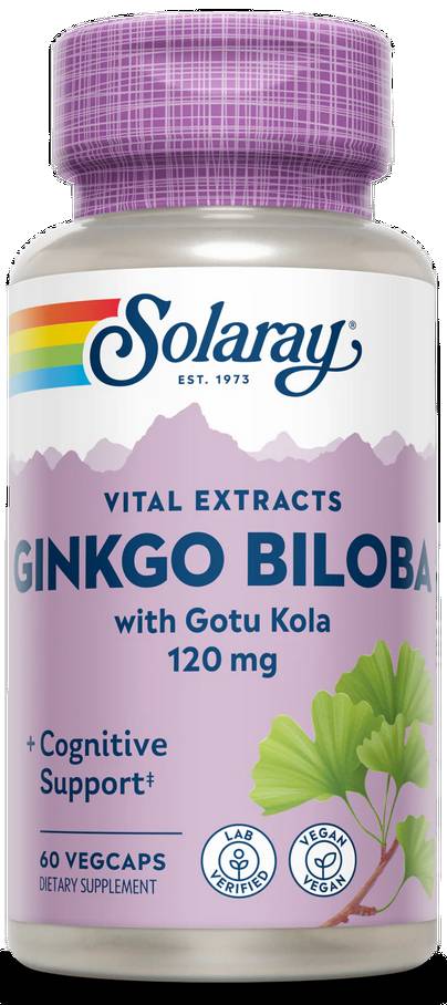 Solaray: One Daily Ginkgo Biloba 60ct 120mg